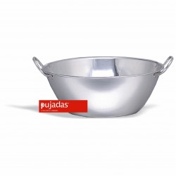 Caldero Plano Inox 35 cm.