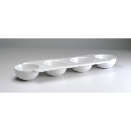 Bandeja rectangular 4 bowls