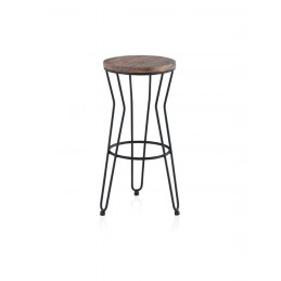 Taburete Asiento Madera...