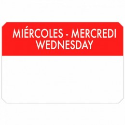 Rollo etiquetas MIERCOLES