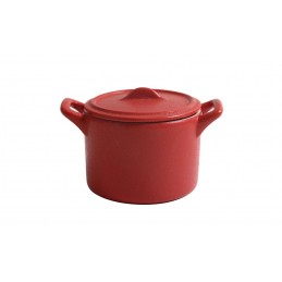 OLLA ROJO-BLANCO STONEWARE...