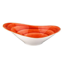 BOWL OVAL TERRACOTTA  27x18cm