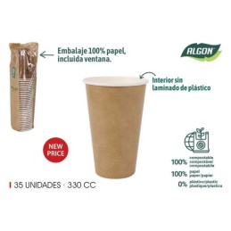 VASO CARTON KRAFT 450CC...