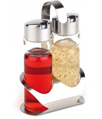 Set vinagrera 2 pzas. Inox
